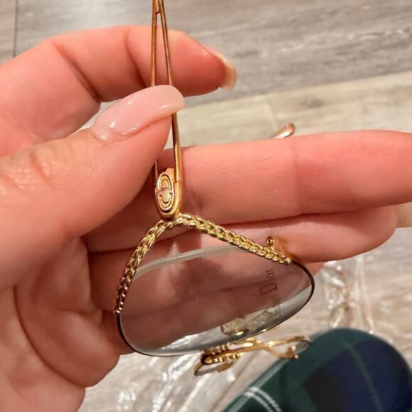 Christian Dior Vintage Gold Braided Frame Reading Glasses - Picture 4 of 10